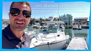 2002 Seaswirl Striper 2101  2020 Yamaha 150 outboard  Boat tour  SOLD [upl. by Anitsrik]