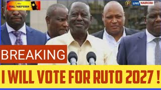 SHOCKING VIDEO  Raila PUBLICLY CAMPAIGNS For Ruto 2027  As Opiyo Wandayi Join UDA [upl. by Llednahs]