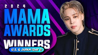 MAMA Awards 2024 Winners US amp Japan  Day 1 [upl. by Dressler]