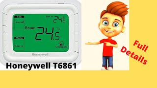 Honeywell Thermostat T6861 Full Parameters details honeywell T6861 unique [upl. by Arukas]