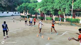 Ball attack with underhand pass on the front of blocker in volleyball trainingacademy volleyball [upl. by Eceinaj78]