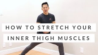 Tight adductors all day long How to stretch your inner thigh muscles [upl. by Krigsman]