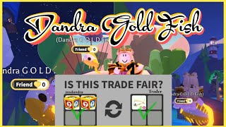 Dandra Gold Fish  Trading for Neon Golden Mahi Mahi at Roblox Adopt Me [upl. by Redfield880]