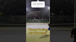 Wrong Footing my Opponent🫢tennis shorts youtubeshorts [upl. by Alletse]