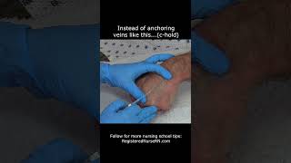 IV Insertion amp Blood Draw Tip Dont Anchor Veins Like This Use This Instead [upl. by Eelahc]