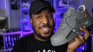 OFF WHITE x Nike Air Force 1 Low Ghost Grey Paris Exclusive  Release Cancelled [upl. by Bronnie194]