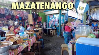 BUSY MARKET EN MAZATENANGO GUATEMALA MERCADO Dangerous🇬🇹 [upl. by Ciapas649]