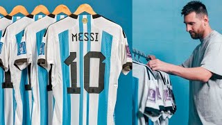 Subastaron las 6 camisetas que usó Messi en el Mundial y recaudaron 78 millones de dólares [upl. by Nahtiek]