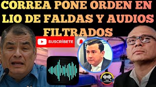 RAFAEL CORREA SALE PONER ORDEN ENTRE LIO AMOROSO Y AUDIOS FILTRADOS DE GLAS Y FERDINAND NOTICIAS RFE [upl. by Daahsar]