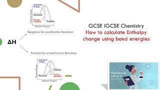 Calculating enthalpy change using bond energies GCSE Chemistry [upl. by Wain888]