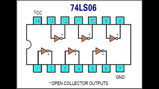 SGeC 74LS06 Hex Inverting Buffers with High Voltage OpenCollector Outputs [upl. by Yennep]