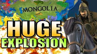 EU4  MONGOLIA EXPLOSION  Europa Universalis 4 Extended Timeline Mod Gameplay AI Only EUIV [upl. by Maller]