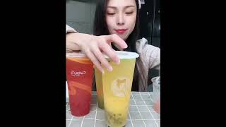 水果茶 奶茶 喝播声控 我现在好想吃辣，哪怕是根辣烤脖都能让我两眼放光 [upl. by Naltiak]