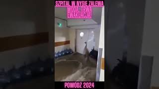 Szpital w Nysie zalewa woda Trwa ewakuacja [upl. by Eltotsira]