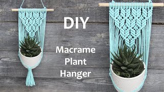 DIY Macrame Plant Hanger Tutorial  DIY Macrame Wall Hanging Tutorial  Макраме Кашпо Для Цветов [upl. by Newton916]