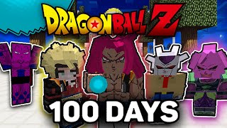 We Spent 100 Days in Dragon Ball Minecraft 5 Friends [upl. by Premer459]