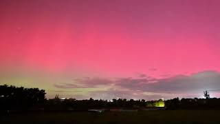 Timelapse zoomé de laurore du 10 octobre 2024 au dessus des nuages de Mauléon [upl. by Eyahc]