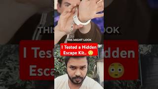 will be shock 😱  I Tested a Hidden Escape Kit 😳 shorts escapechallenge escapehatch trending [upl. by Nylehtak]