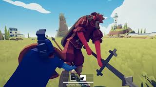 Totally Accurate Battle Simulator  Hoplite defeated King [upl. by Florinda]