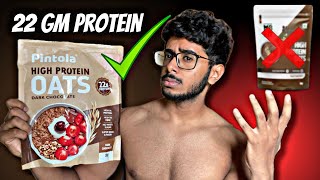 Pintola High Protein Oats Review  22Gm Protein 💥 [upl. by Laehctim387]