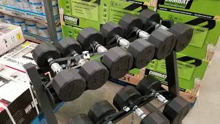 Costco Cap Barbell Weights Dumbbells Set with Rack 200lbs 199 [upl. by Iot623]