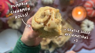 ASMR Baking Cinnamon Rolls amp Gentle Affirmations for Sleep whispering tapping baking sounds [upl. by Egidio]