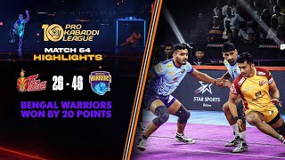 Pawan Sehrawat Heroics in Vain as Dominant Bengal Warriors Prevail  PKL 10 Highlights Match 64 [upl. by Atekihc625]