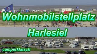 mit dem Wohnmobil unterwegs I Harlesiel Wohnmobilstellplatz an der Mole I Hafen Nordsee Ostfriesland [upl. by Andel]