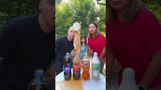 Pepsi Coca Cola Fanta Sprite VS Mentos shorts 1000 Experiments [upl. by Narrat192]