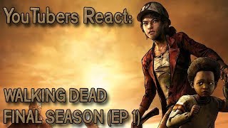 YouTubers React to The Walking Dead Final Season Episode 1 [upl. by Rees552]