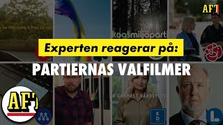 Experten sågar och hyllar partiernas valfilmer [upl. by Chaille406]