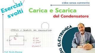 Esercizio sulla Carica e Scarica del Condensatore  EduElettronica [upl. by Rollecnahc787]