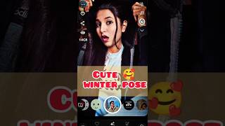 Must try ☃️cute winter selfie poses poseideas youtubeshorts shortviral [upl. by Mauricio876]