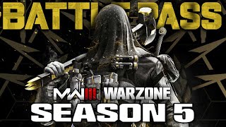 Everything In The Season 5 Battle Pass  Blackcell Modern Warfare 3 amp Warzone [upl. by Gilda]