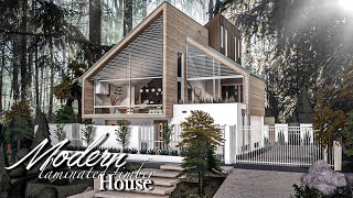 Bloxburg  Modern Laminated Timber House welcometobloxburg Speed Build TOCA blox [upl. by Fish]