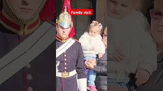 Lovely moments king guard buckinghampalace royalhorseguard tourist [upl. by Yenahc]