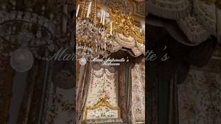 Marie Antoinette’s Bedroom at the Palace of Versailles 🍰 travel paris destinations france [upl. by Straus139]