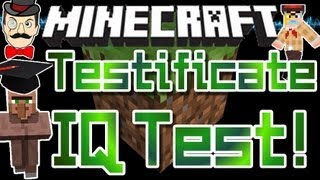 Minecraft TESTIFICATE IQ TEST  NPC Villager Intelligence Exam [upl. by Halilak]