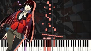 Kakegurui賭ケグルイ OP quotDeal with the Devilquot Piano Tutorial  Sheet Music [upl. by Akym]