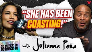 Julianna Peña OFFENDED BY Raquel Pennington tells Kayla Harrison quotWAIT IN LINEquot  Daniel Cormier [upl. by Eanar]