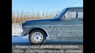 Volvo Amazon 123GT dubbele carb overdrive slaapbeslag [upl. by Anih]