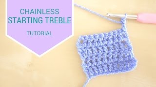 CROCHET BASICS Chainless starting treble  Bella Coco [upl. by Sandell39]