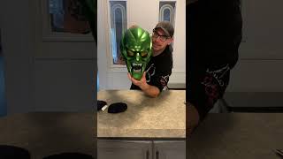 Marvel Legends Series Green Goblin 11 scale Helmet replica unboxing and review [upl. by Alak175]