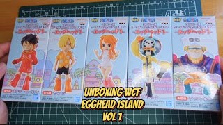 Unboxing One Piece WCF Egghead Island vol 1 [upl. by Annuhsal]