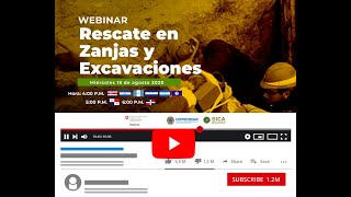 Webinar Rescate en zanjas y excavaciones [upl. by Romona150]