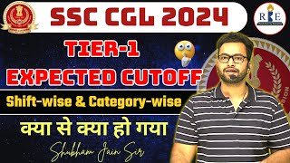 SSC CGL 2024 Tier1 Expected Cutoff Shiftwise and Categorywise by Shubham sir RBE 🙏🏻 [upl. by Girard460]