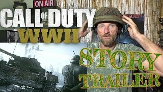 CALL OF DUTY WWII  Story Trailer  REACTION [upl. by Salem632]