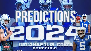 2024 Colts Schedule Predictions  AFC South Champs [upl. by Juley]