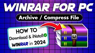 Windows 10  How To Download amp iNstall WinRAR 2024  Windows 10 FREE Tutorials amp Fixing Errors [upl. by Lunna381]