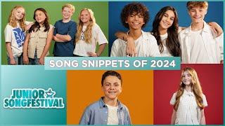 🇳🇱 Junior Songfestival 2024  Song snippets The Netherlands JESC 2024 [upl. by Burnsed]